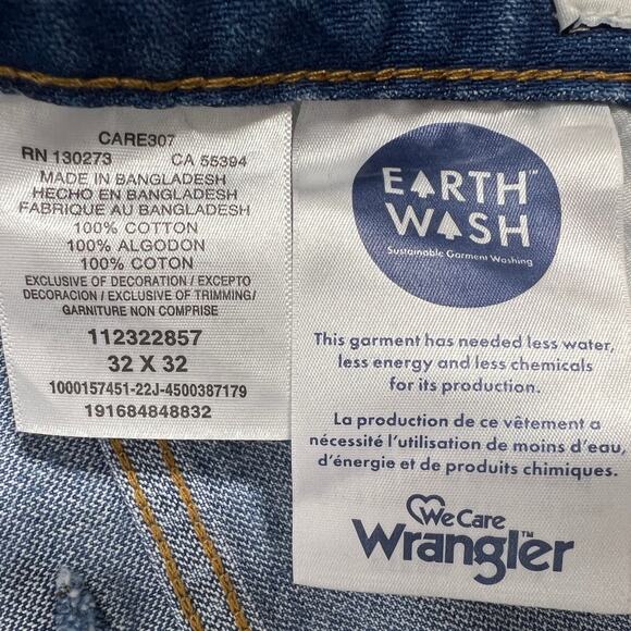 Wrangler Wanderer 622 High-Rise Flare Jeans 32x32 Light Distress Denim NEW Read* - Picture 10 of 16